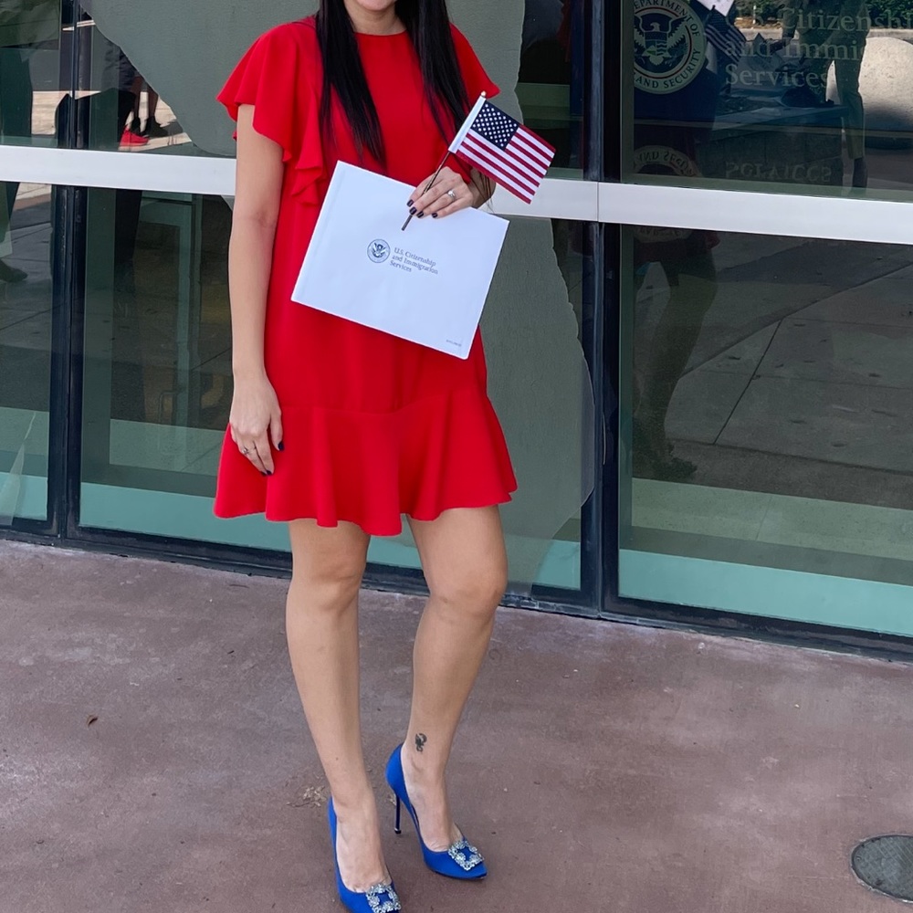 Nasty gal dress ruffled red dress mini